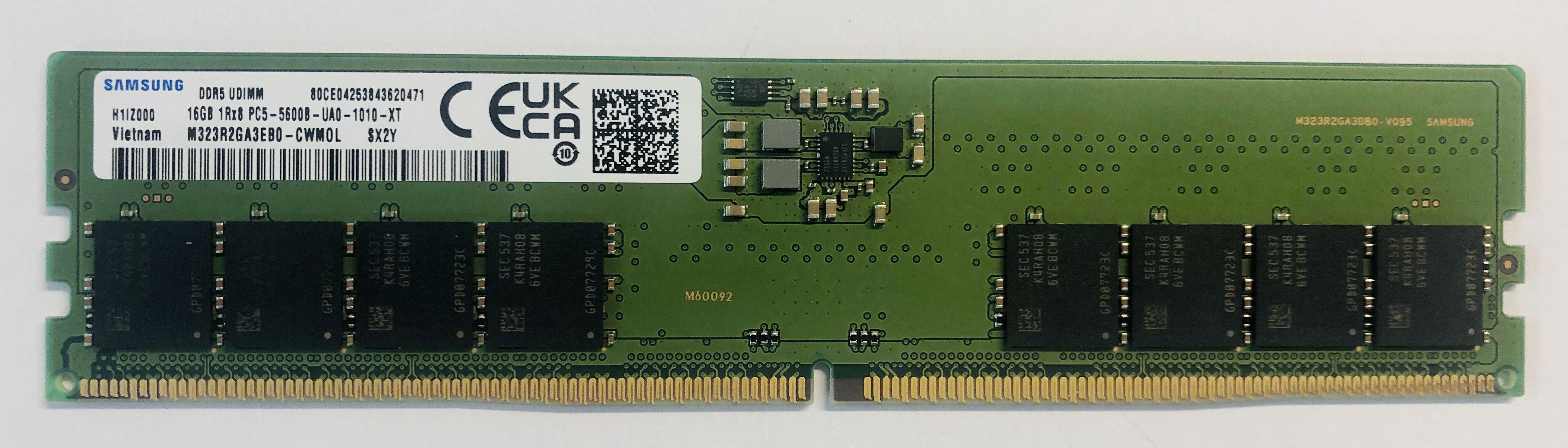 Samsung DDR5 RAM UDIMM  16GB 1Rx8 5600MHz / PC5 44800 *gebraucht*