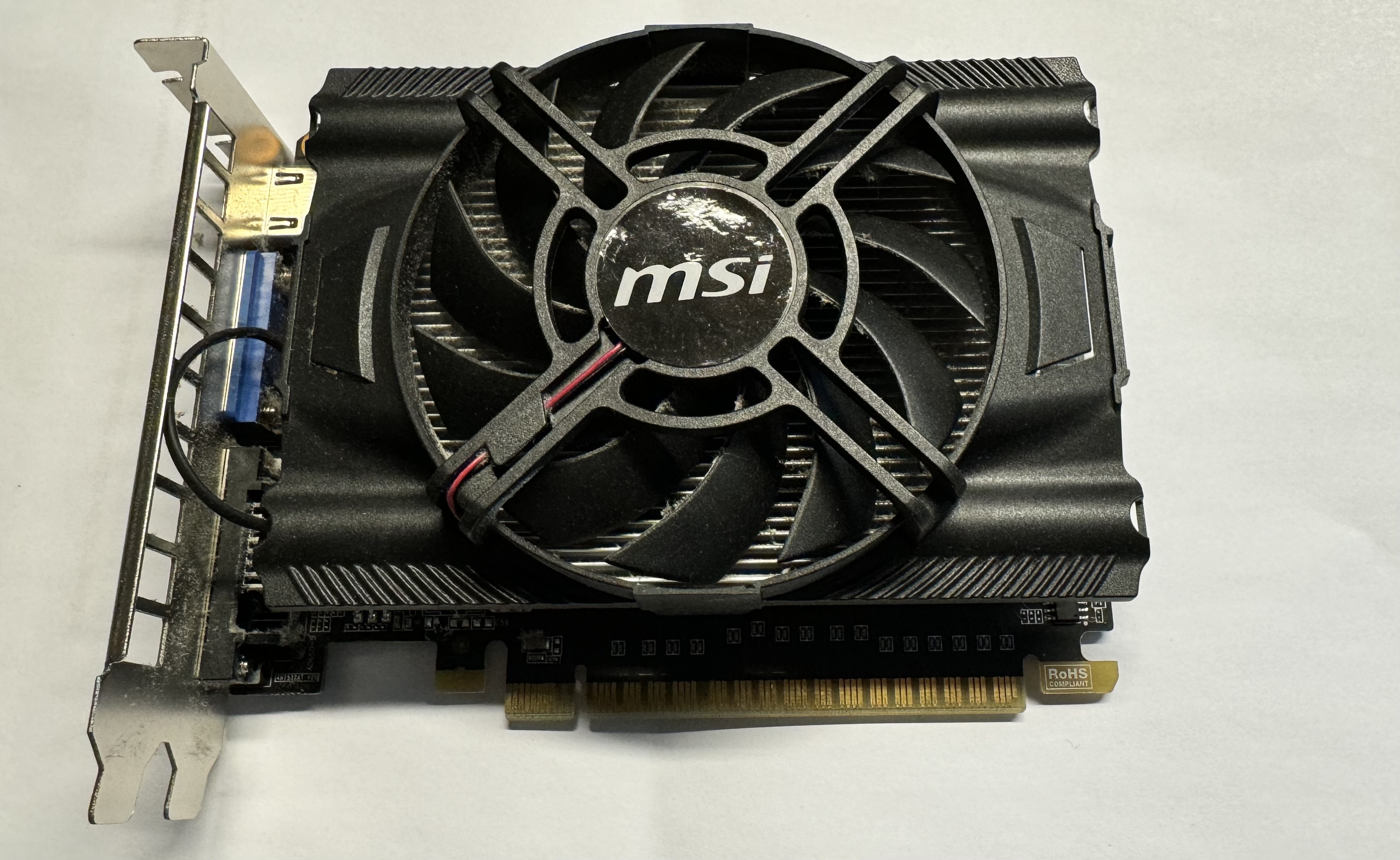 MSI GeFORCE GTX 650 1GB GDDR5 PCI-E GRAFIKKARTE DVI VGA HDMI *gebraucht*