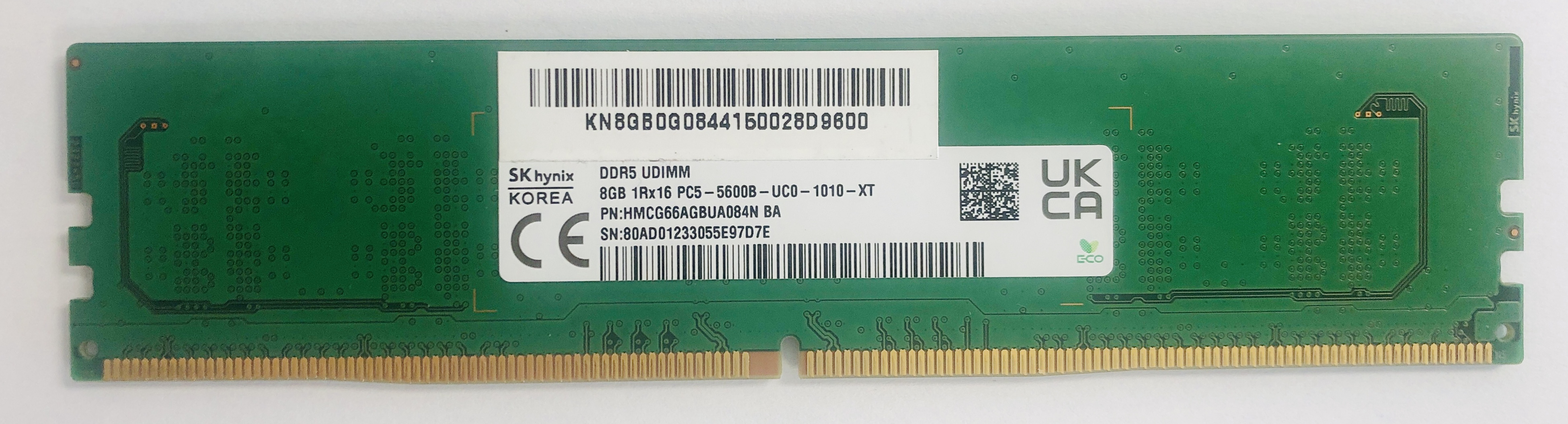 SK Hyniz DDR5 RAM UDIMM  8GB 1Rx16 5600MHz / PC5 44800 *gebraucht*