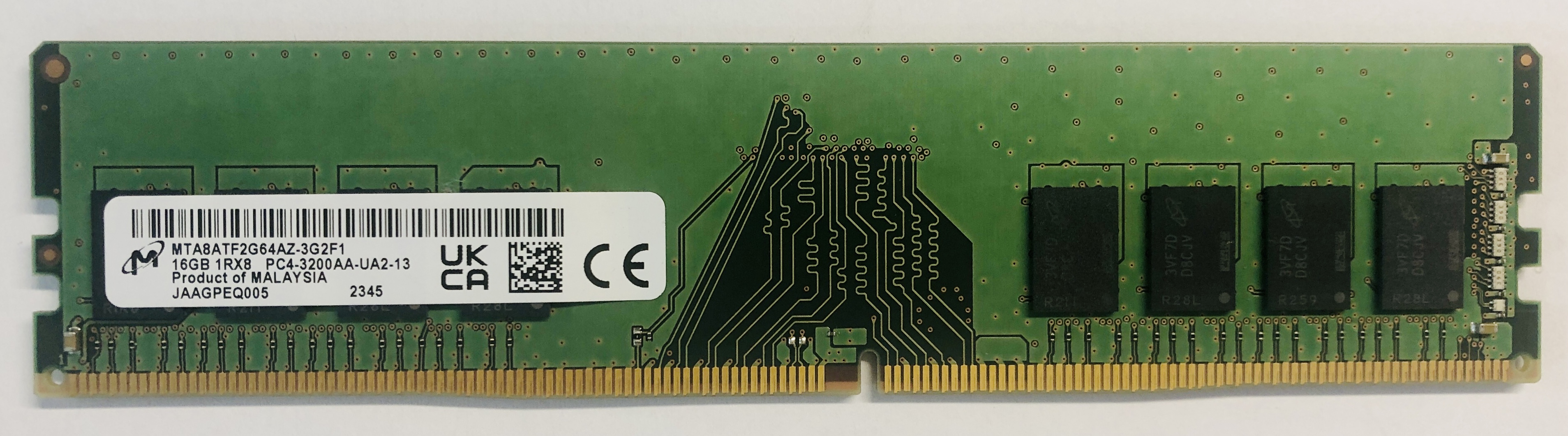 Micron DDR4 RAM DIMM  16GB 1Rx8 3200MHz / PC4 25600 *gebraucht*