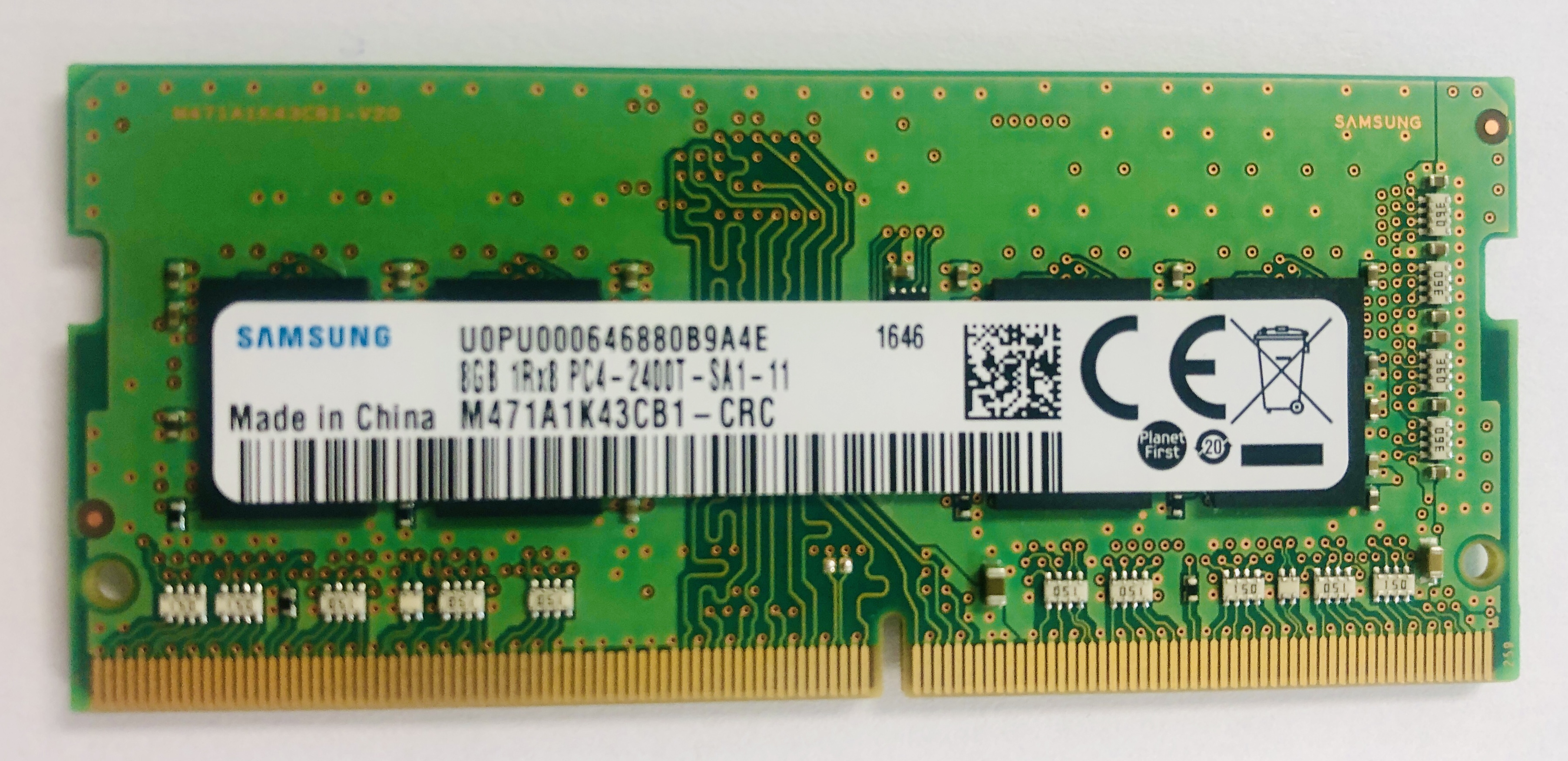 Samsung 8GB DDR4 2400 MHz RAM SO DIMM 260PIN / PC4 19200 1Rx8 *gebraucht*