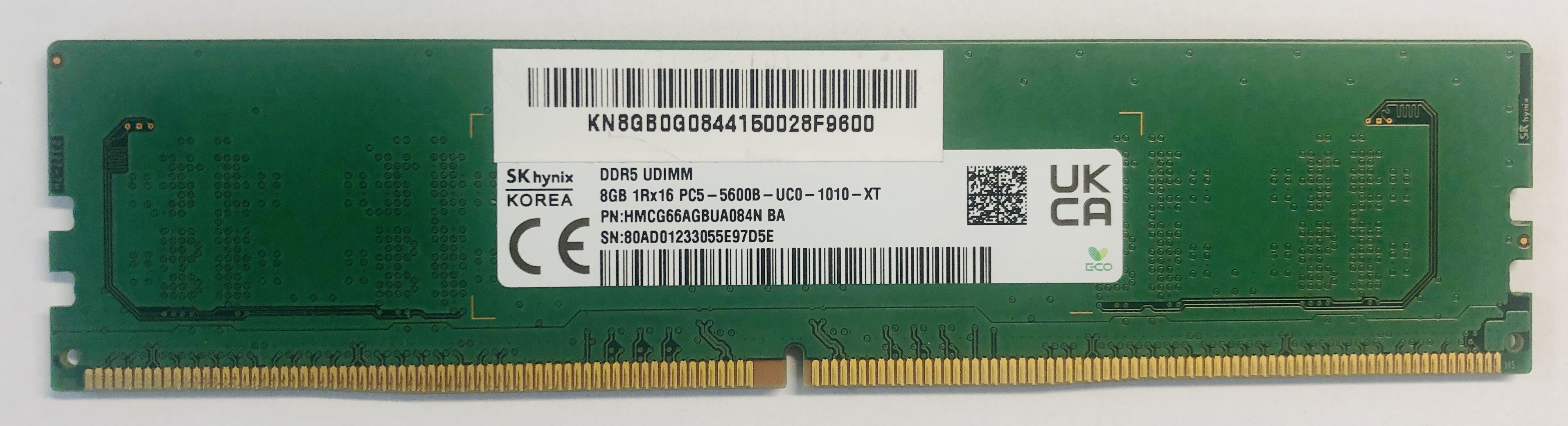 SK Hyniz DDR5 RAM UDIMM  8GB 1Rx16 5600MHz / PC5 44800 *gebraucht*